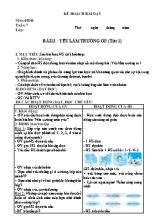 Giáo án môn Tiếng Việt Lớp 2 - Tuần 7 (Bộ sách Kết nối tri thức với cuộc sống)